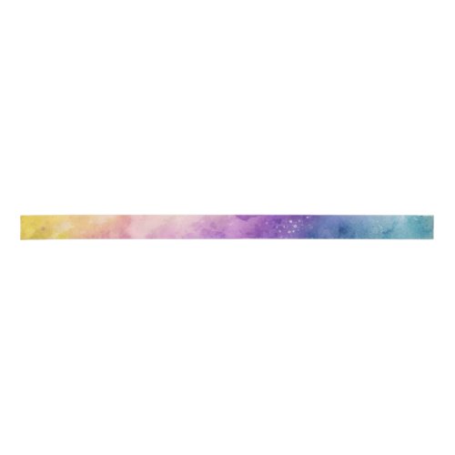 Vibrant Multicolor Watercolor Ribbon