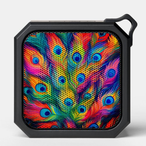 Vibrant Multicolored Peacock Bluetooth Speaker