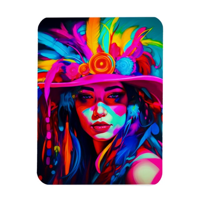 Vibrant Muse  Magnet (Vertical)