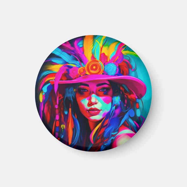 Vibrant Muse  Magnet (Front)