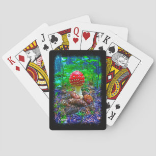 Vibrant Mushroom - Playing Cards