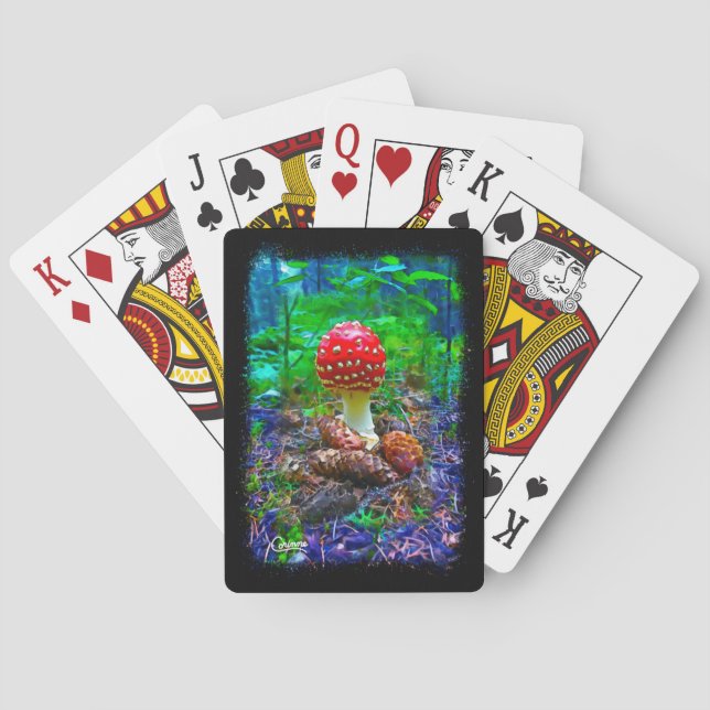 Vibrant Mushroom - Playing Cards (Back)