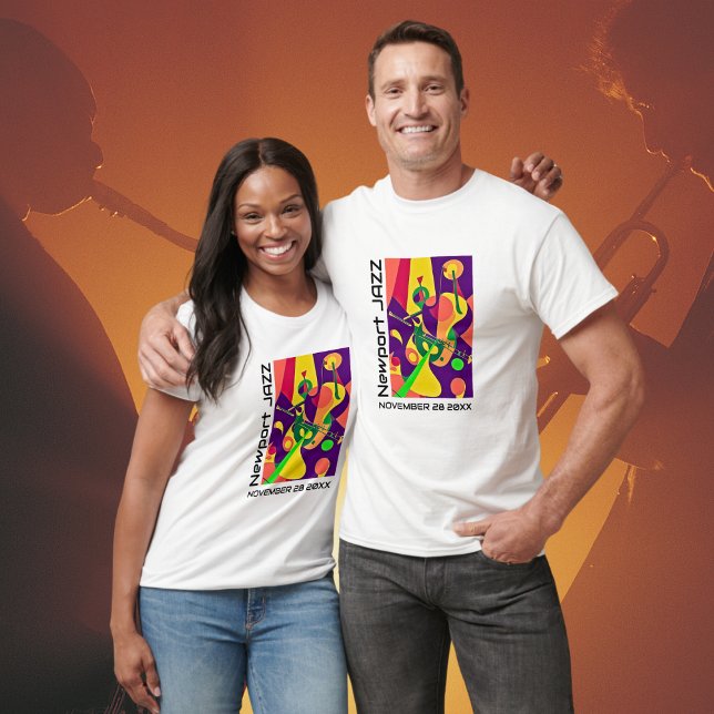 Vibrant Music Festival T-Shirt Custom Design (Custom Festival Tee Shirt)