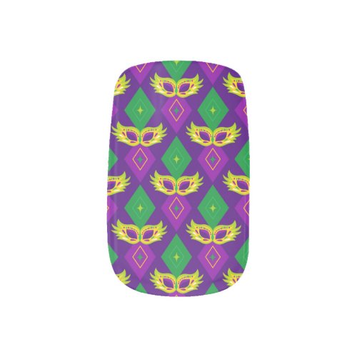 Vibrant Nails for Mardi Gras Inspired by the Colo Minx Nail Art