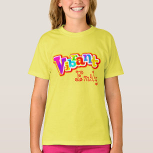 Vibrant named kids white t-shirt