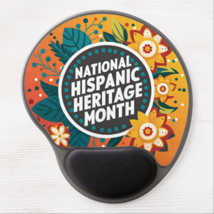 Vibrant National Hispanic Heritage Month Gel Mouse Pad