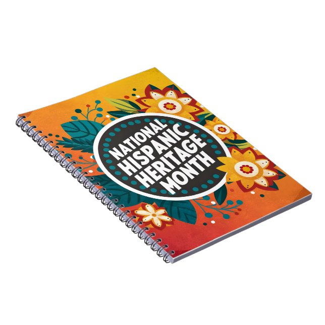 Vibrant National Hispanic Heritage Month  Notebook (Right Side)