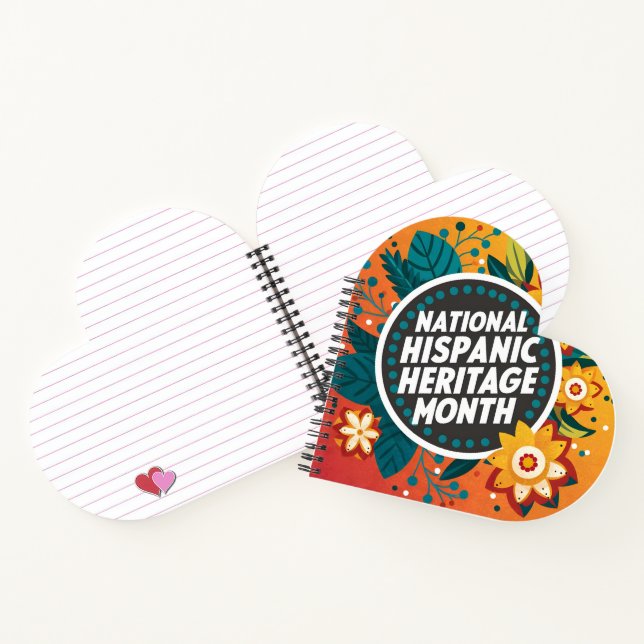 Vibrant National Hispanic Heritage Month  Notebook (Inside)