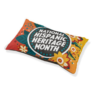 Vibrant National Hispanic Heritage Month Pet Bed