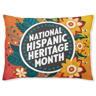 Vibrant National Hispanic Heritage Month Pet Bed