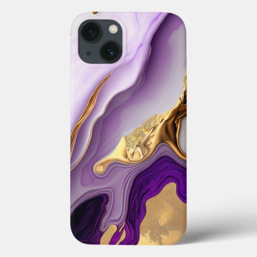 Vibrant Nature_Inspired Liquid Ink Fusion iPhone 13 Case