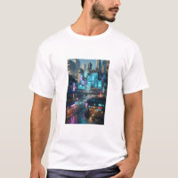 Vibrant Neon Cyberpunk Cityscape Futuristic