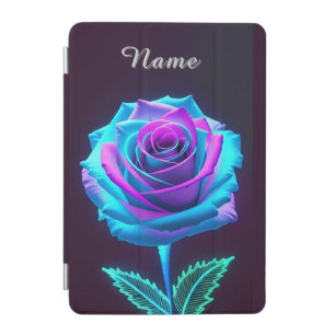 Vibrant Neon Flower Design iPad Mini Cover