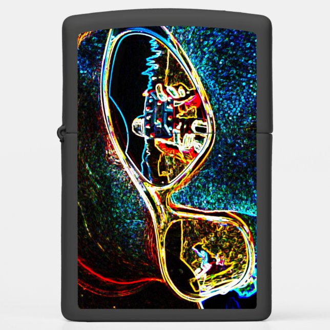 Vibrant Neon Glow Zippo Lighter (Front)
