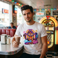 Vibrant Neon Rock 'n' Roll Jukebox
