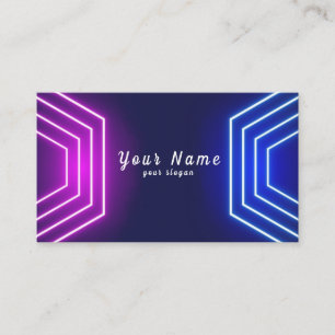 Vibrant Neon - Stand Out Business Card