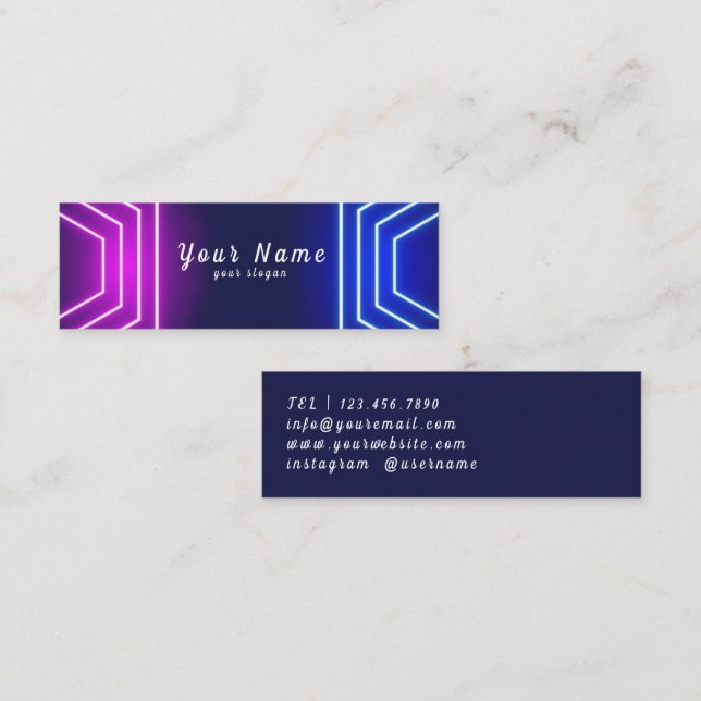 Vibrant Neon - Stand Out Business Card (Front/Back)