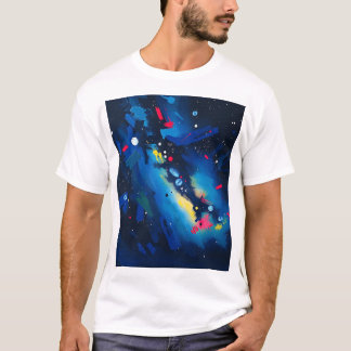 Vibrant Night Sky Abstract T-Shirt