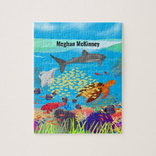 Vibrant Ningaloo Coral Reef Inspired Jigsaw Puzzle