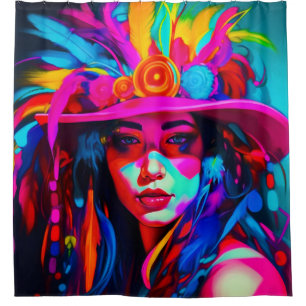 Vibrant Nuse Shower Curtain