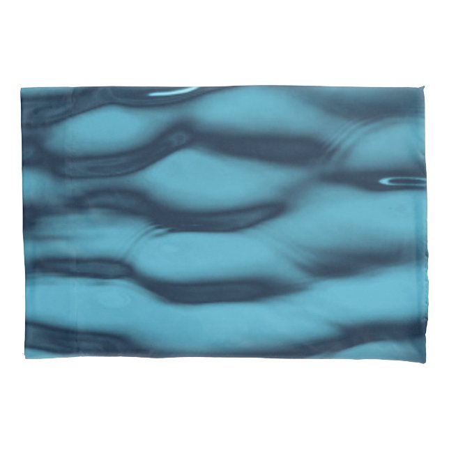 Vibrant Ocean Current Texture Pillow Case (Front)