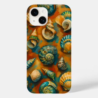 Vibrant Ocean Shells Art Phone Case - Coastal Aest