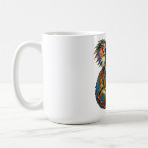 Vibrant Oil Painting Style Colorful Impasto Koala Coffee Mug