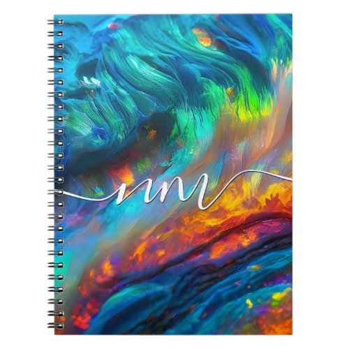 Vibrant Opal Iridescent _ Elegant Holographic Notebook