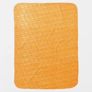 Vibrant Orange Design Baby Blanket