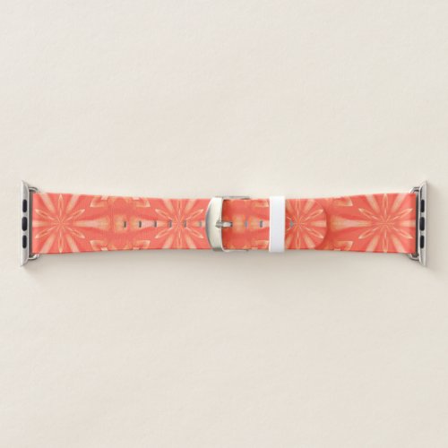 Vibrant Orange Sherbert Starburst Apple Watch Band