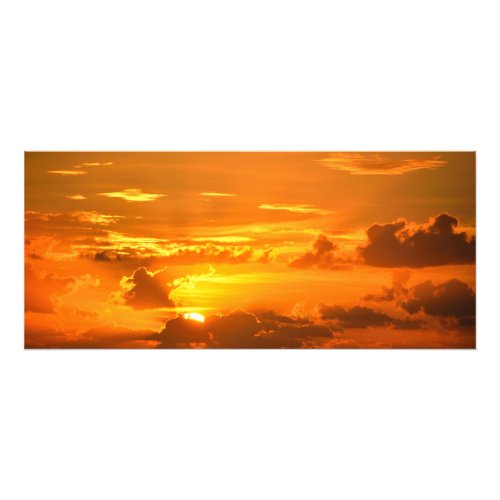 Vibrant Orange sky sunrise Photo Print