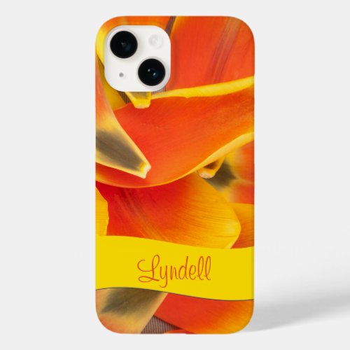 Vibrant Orange Tulip Petals Photograph Case_Mate iPhone 14 Case