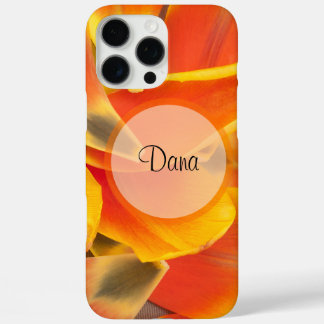 Vibrant Orange Tulip Petals Photograph iPhone 16 Pro Max Case