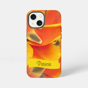 Vibrant Orange Tulip Petals Photograph iPhone 13 Mini Case
