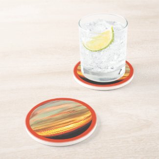 Vibrant Oregon Sunset Coaster