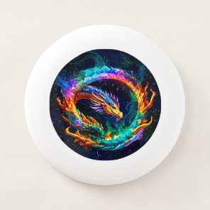 Vibrant Ouroboros Dragon Art Symbol Wham-O Frisbee