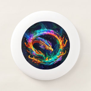 Vibrant Ouroboros Dragon Art Symbol Wham-O Frisbee