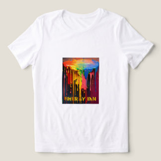 Vibrant Paint Effect T-Shirt" Tri-Blend Shirt