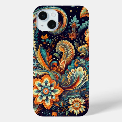 Vibrant Paisley Delight iPhone 15 Plus Case