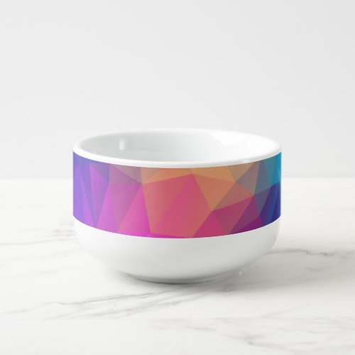 Vibrant Palette Multicolored Pattern Soup Mug Soup Mug