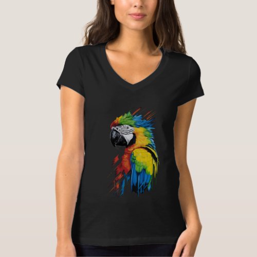 Vibrant Parrot Profile T_Shirt  Conceptual Art