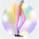 Vibrant Pastel Gradient Leopard Print Leggings<br><div class="desc">Add a burst of color to your wardrobe with our Vibrant Pastel Gradient Leopard Print Leggings. The unique pastel gradient leopard print transitions from yellow to pink to purple, creating a stunning visual effect that is sure to turn heads. Pair these leggings with a simple top and your favorite sneakers...</div>