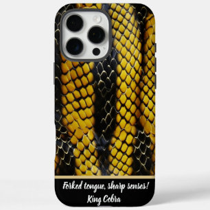 Vibrant patterns of a venomous snake iPhone 16 pro max case