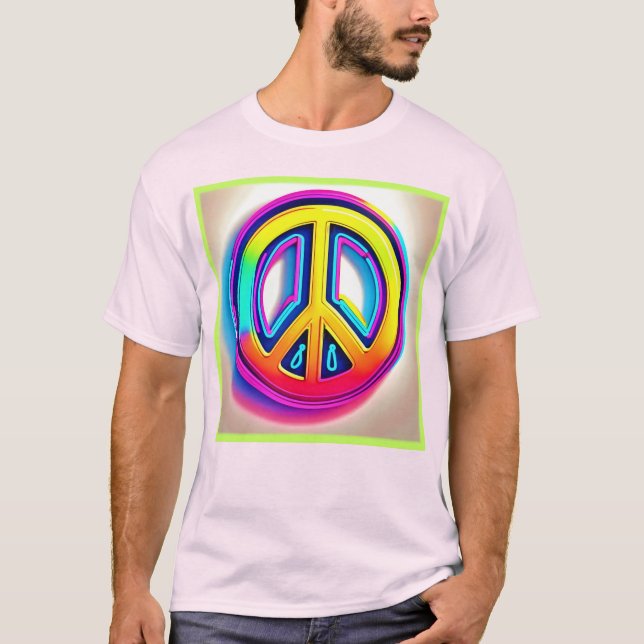 Vibrant Peace Artwork T-Shirt (Front)