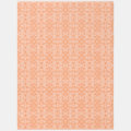 Vibrant Peach Geometric Pattern Area Rug | Zazzle