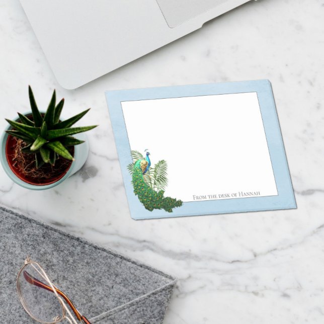 Vibrant Peacock | Blue Personalized Notes (Creator Uploaded)