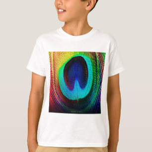Vibrant Peacock Feather T-Shirt