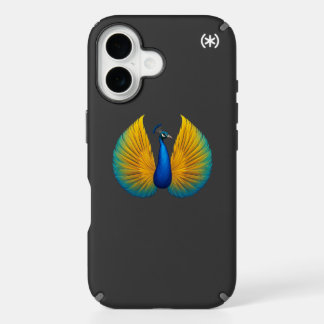 Vibrant Peacock Feathers iPhone 16 Case