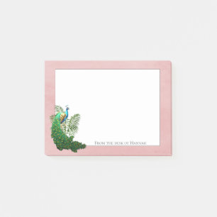 Vibrant Peacock Pink Personalized Notes