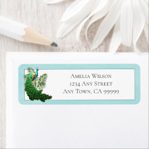 Vibrant Peacock   Teal Label
